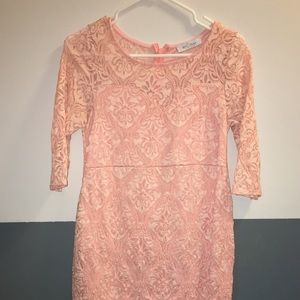 Maternity pink dress